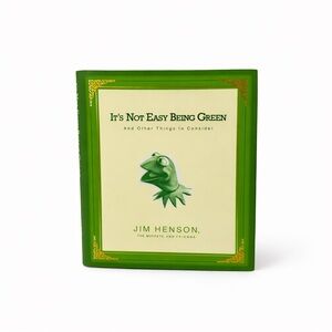Jim Henson It’s Not Easy Being Green Hardcover Book Inspirational Quotes Muppets
